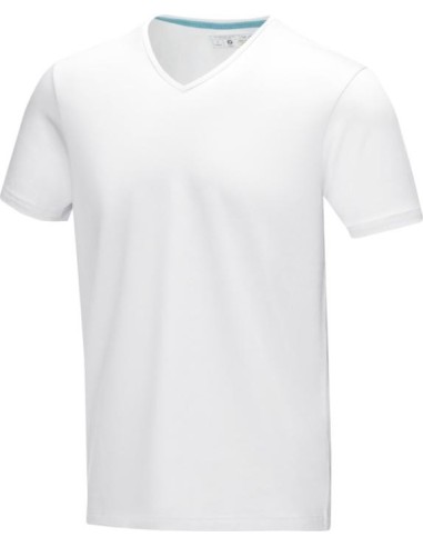 Elevate Kawartha short sleeve men's GOTS organic V-neck t-shirt