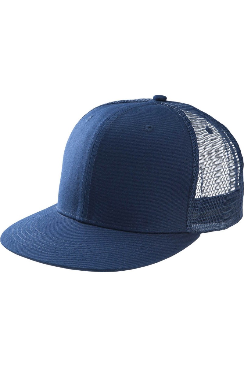 TRUCKER FLAT PEAK CAP - 6 PANELS
