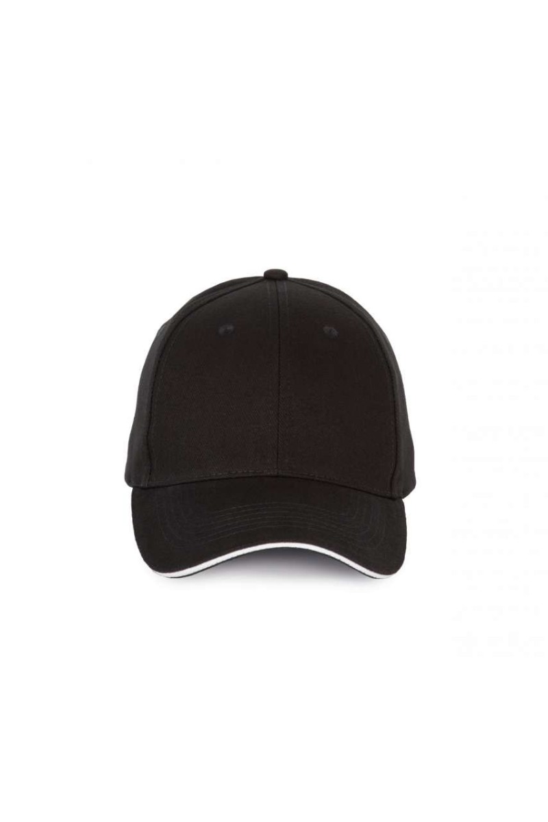 CAP WITH CONTRASTING SANDWICH PEAK - 6 PANELS