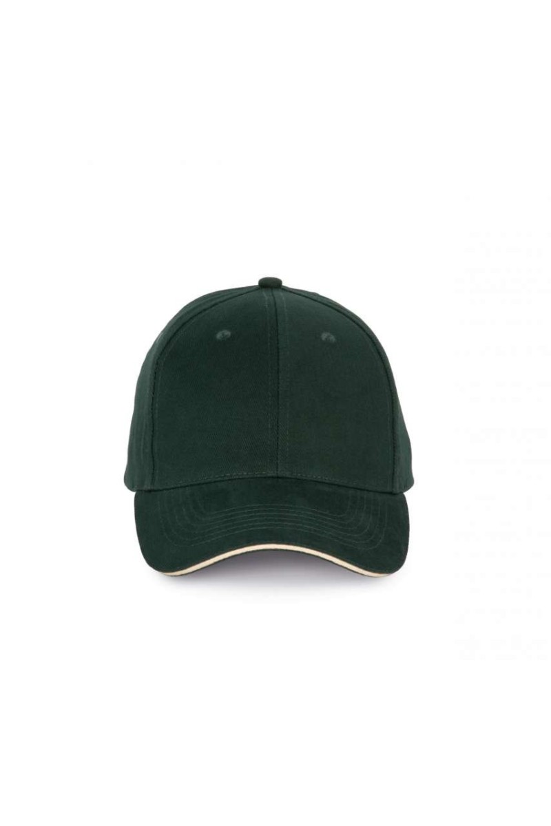 CAP WITH CONTRASTING SANDWICH PEAK - 6 PANELS