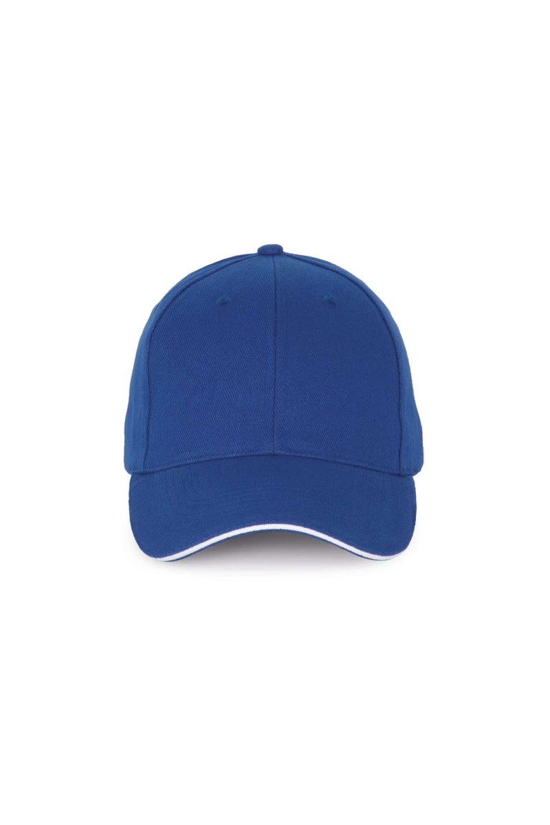 CAP WITH CONTRASTING SANDWICH PEAK - 6 PANELS