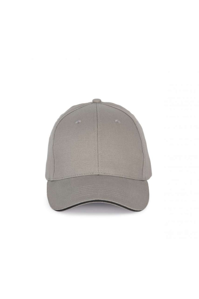 CAP WITH CONTRASTING SANDWICH PEAK - 6 PANELS