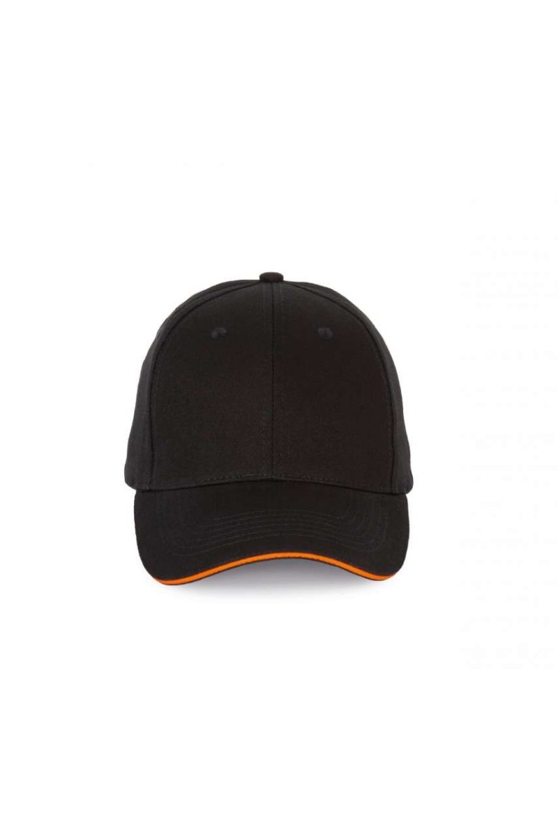 CAP WITH CONTRASTING SANDWICH PEAK - 6 PANELS