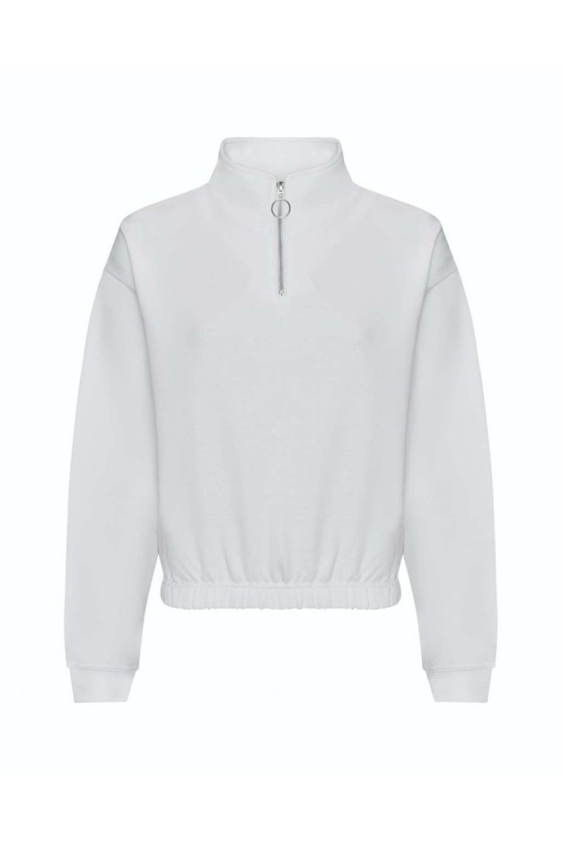 WOMEN'S CROPPED 1/4 ZIP SWEAT