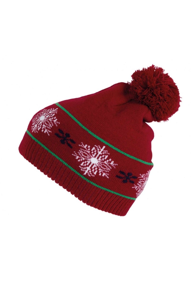 BEANIE WITH CHRISTMAS PATTERNS