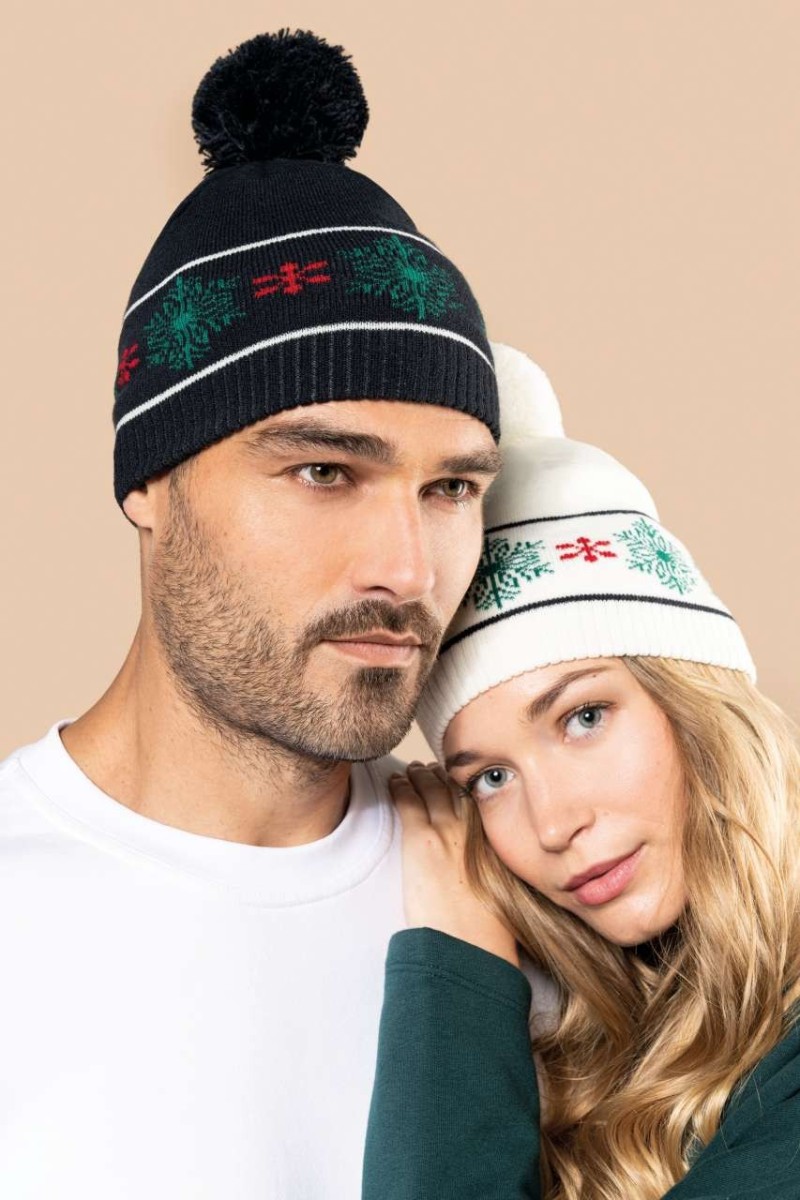 BEANIE CU MODELE DE CRĂCIUN