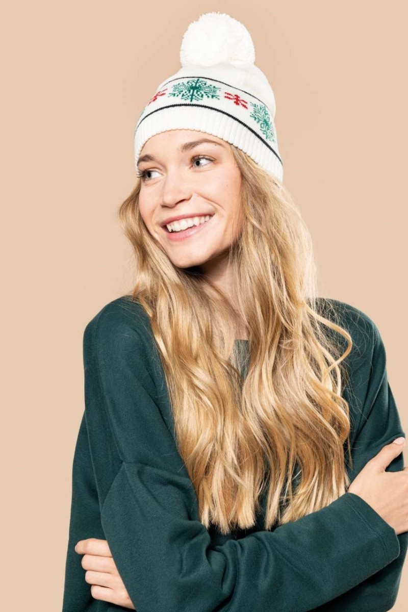 BEANIE CU MODELE DE CRĂCIUN