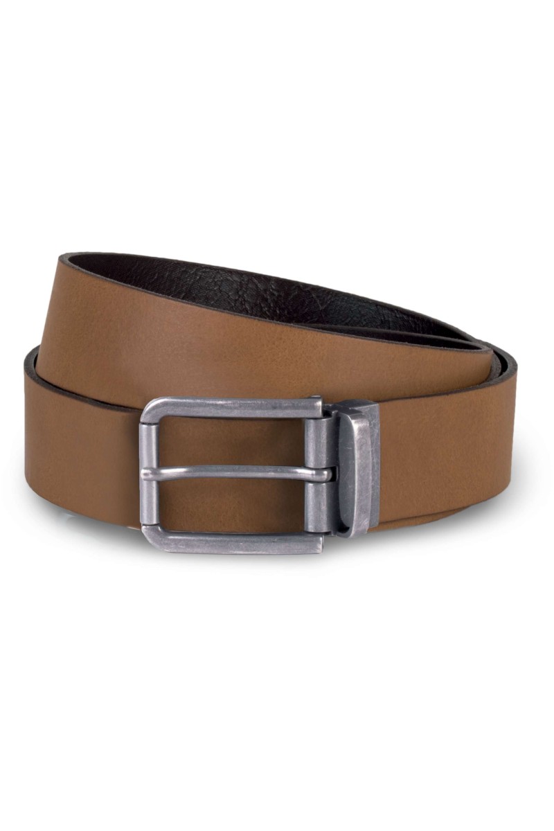 RAW EDGE LEATHER BELT - 35MM