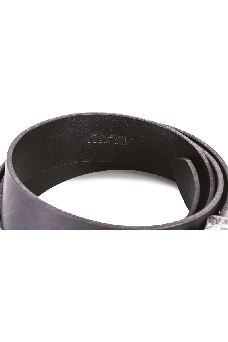 CUREA DIN PIELE CU MARGINI BRUTE - 35MM