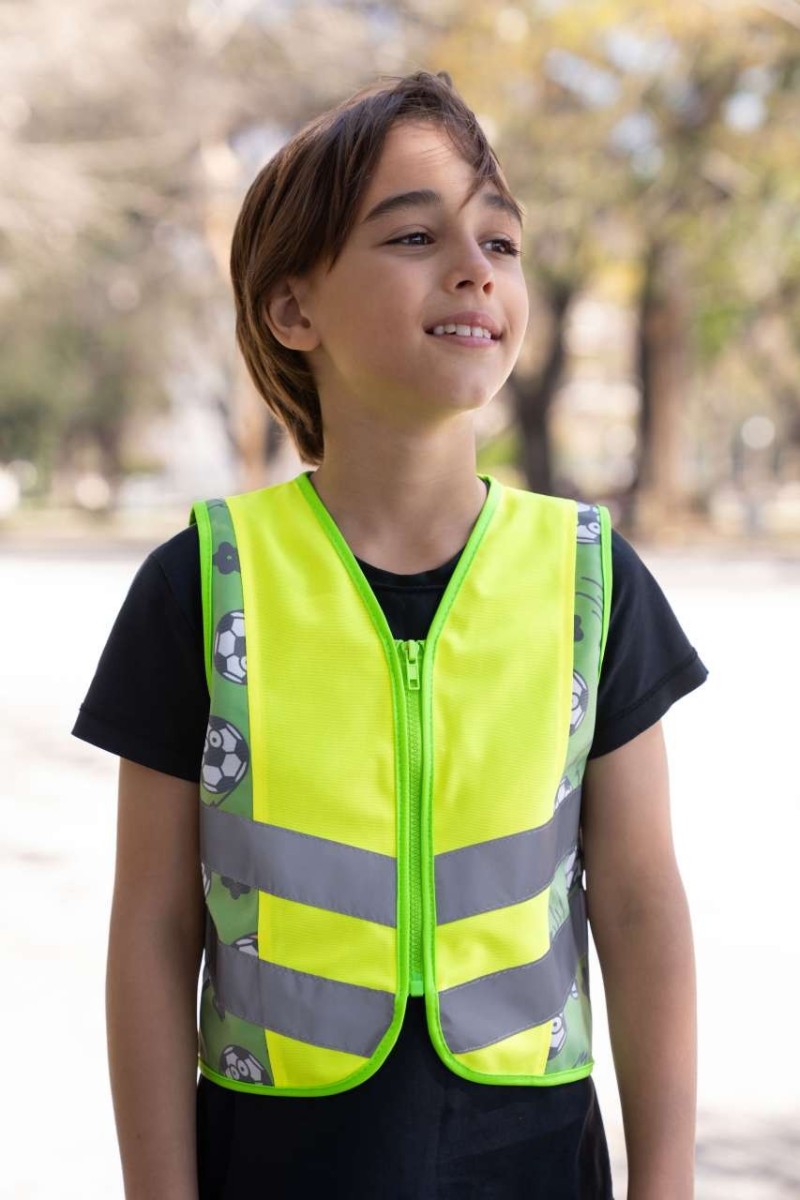 VESTĂ DE SIGURANȚĂ PENTRU COPII (CO2 NEUTRU) - ACȚIUNE