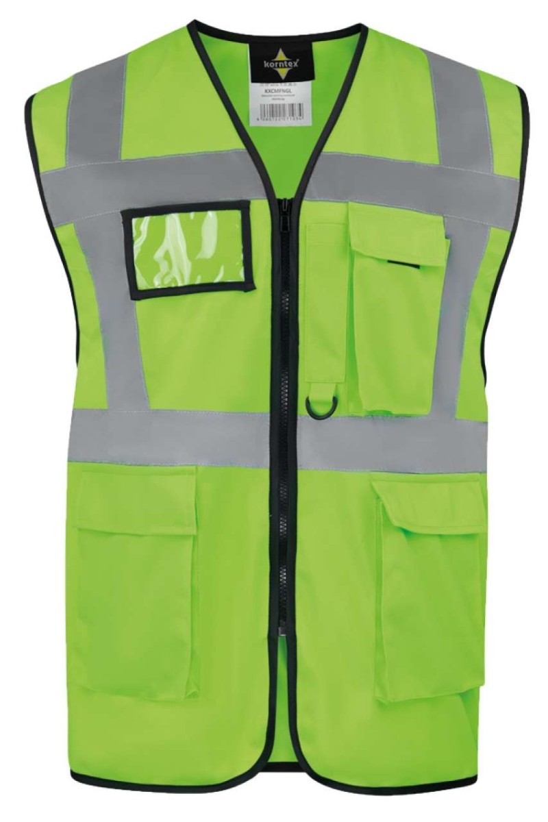 COMFORT EXECUTIVE SAFETY VEST "HAMBURG" - MULTIFUNCTIONAL WITH POCKETS