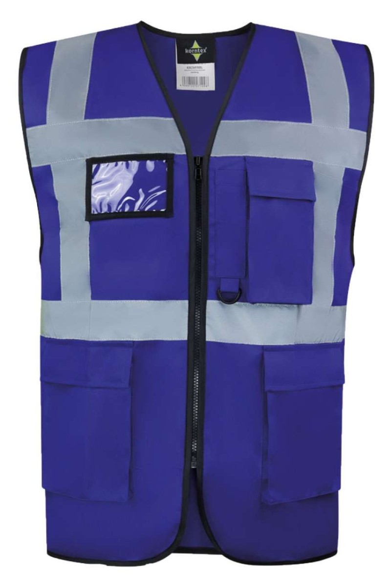 VESTĂ DE SIGURANȚĂ COMFORT EXECUTIVE "HAMBURG" - MULTIFUNCȚIONALĂ CU BUZUNARE