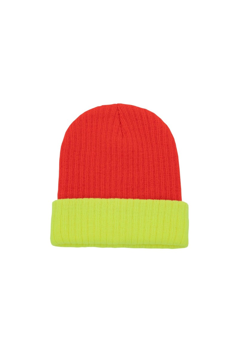 TWO-TONE KNITTED HAT - METZ
