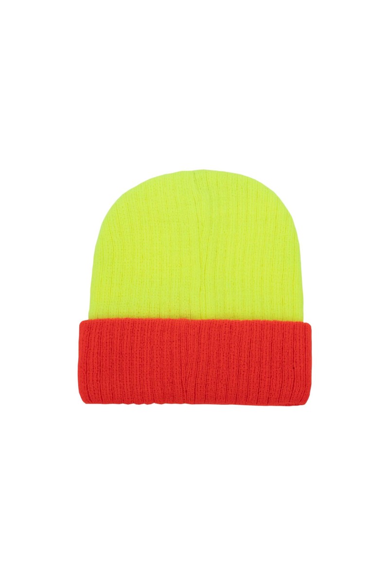 TWO-TONE KNITTED HAT - METZ