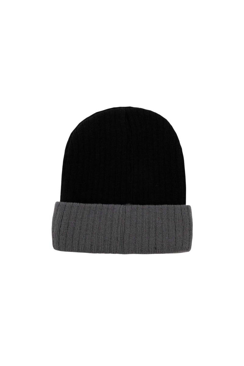 TWO-TONE KNITTED HAT - METZ