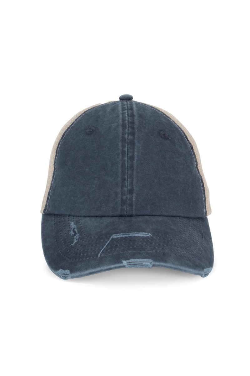 ECO-FRIENDLY UNISEX RUPT EFECT TRUCKER CAP