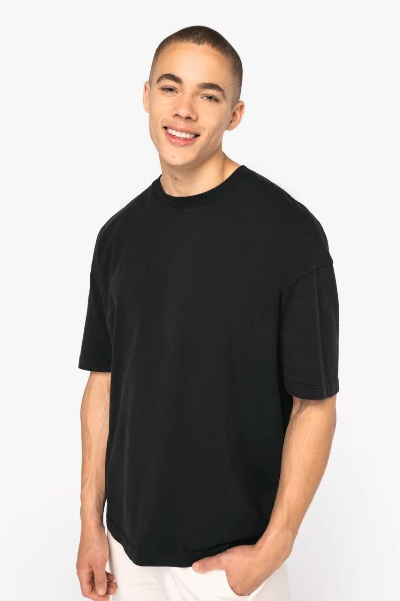 TRICOU SUPRADIMENSIONAT PENTRU BĂRBAȚI CU EFECT DE SPĂLARE