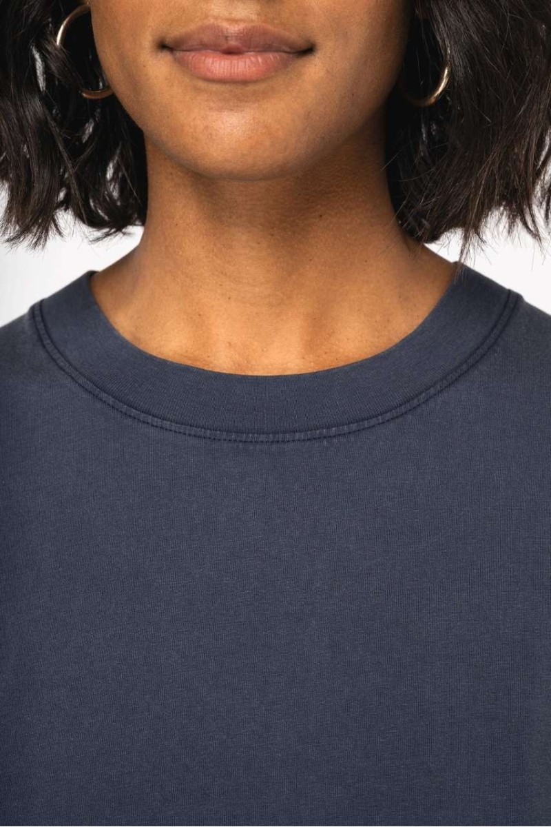 TRICOU SUPRADIMENSIONAT CU EFECT SPĂLAT PENTRU FEMEI