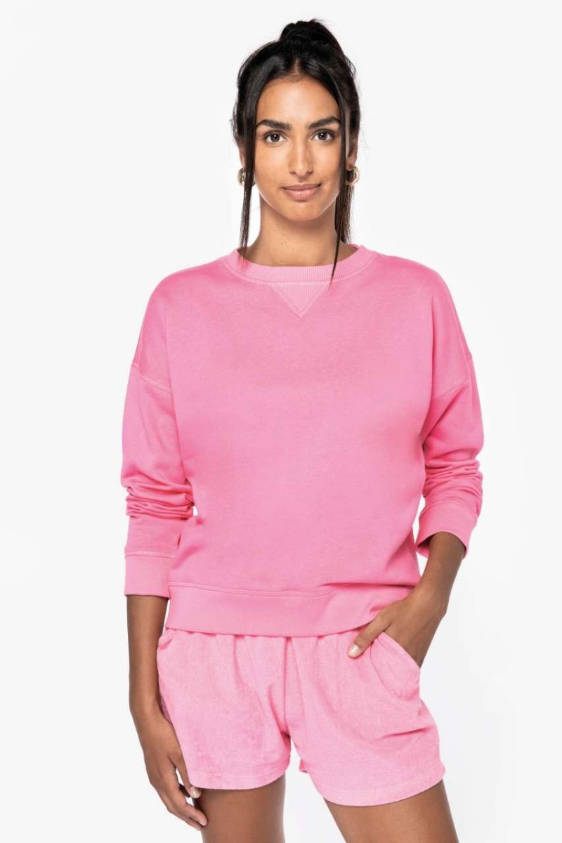 ECO-FRIENDLY LADIES’ DROP-SHOULDER SWEATSHIRT