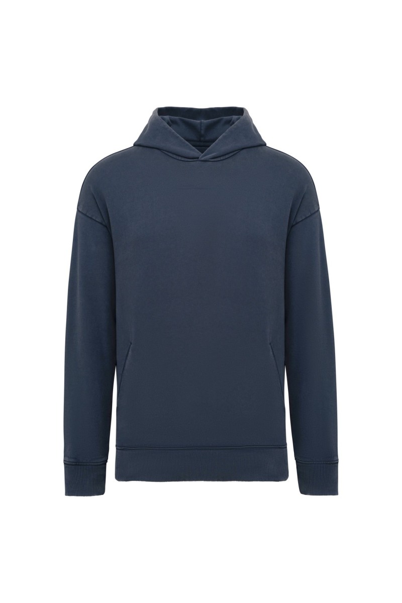 UNISEX WASHED EFFECT OVERSIZE HOODED SWEATSHIRT