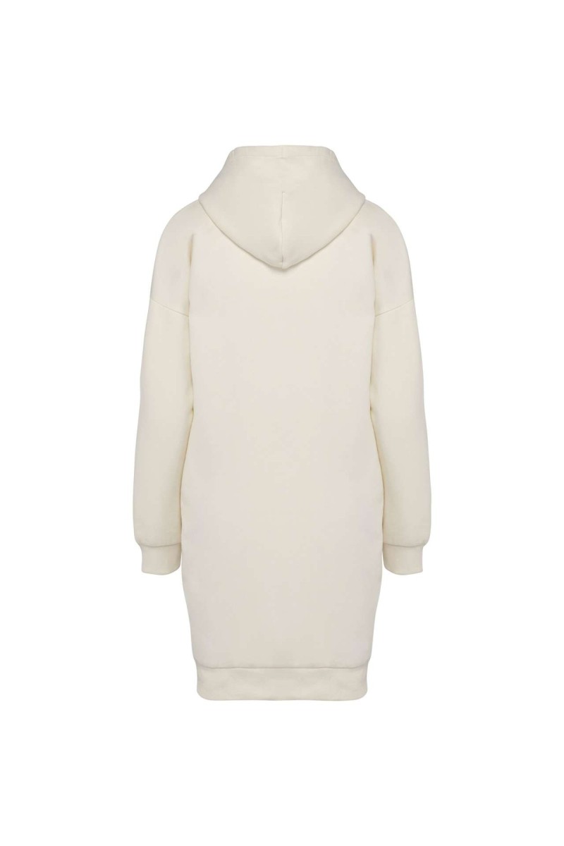LADIES' ECO-FRIENDLY HOODED SWEATSHIRT DRESS