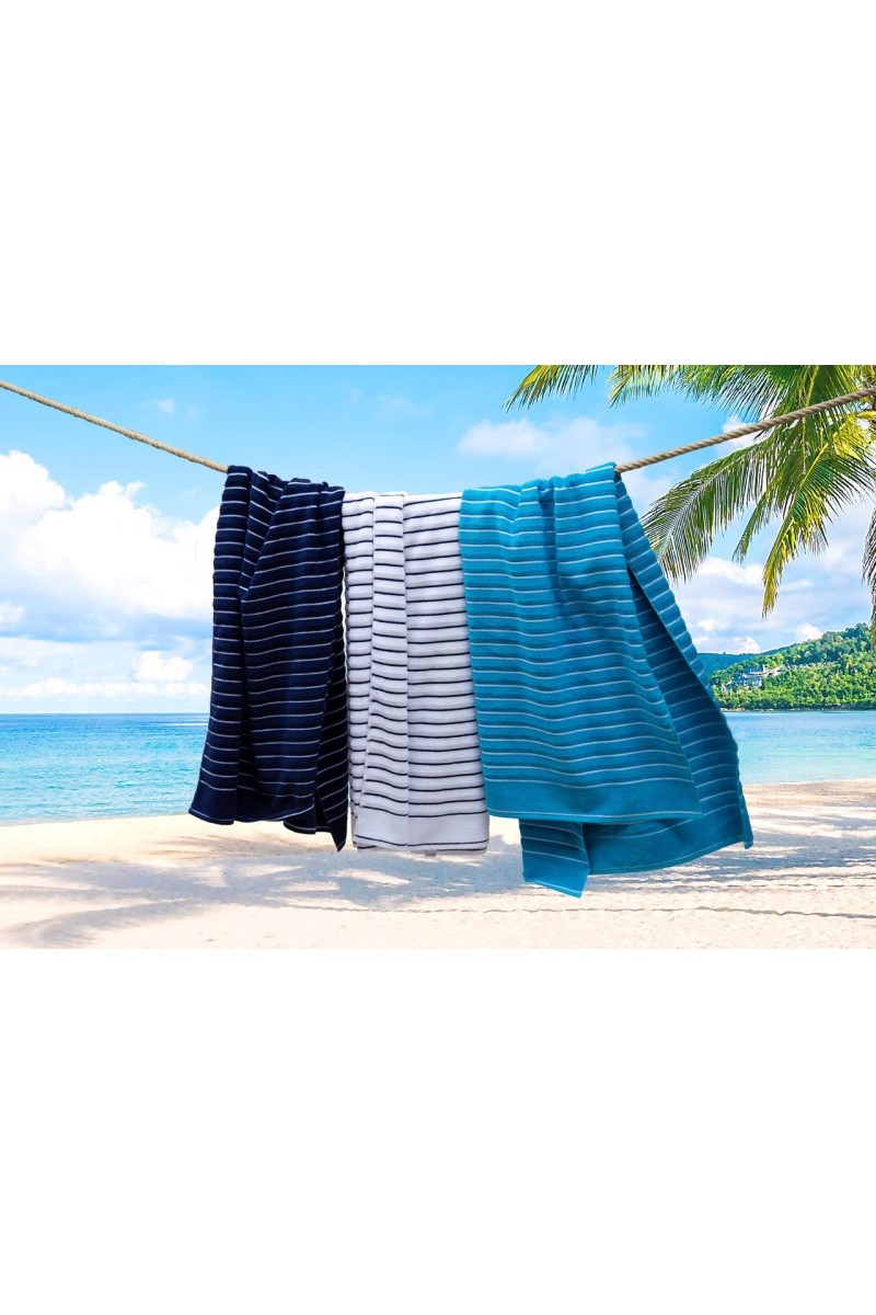 OLIMA BEACH STRIPED TOWEL