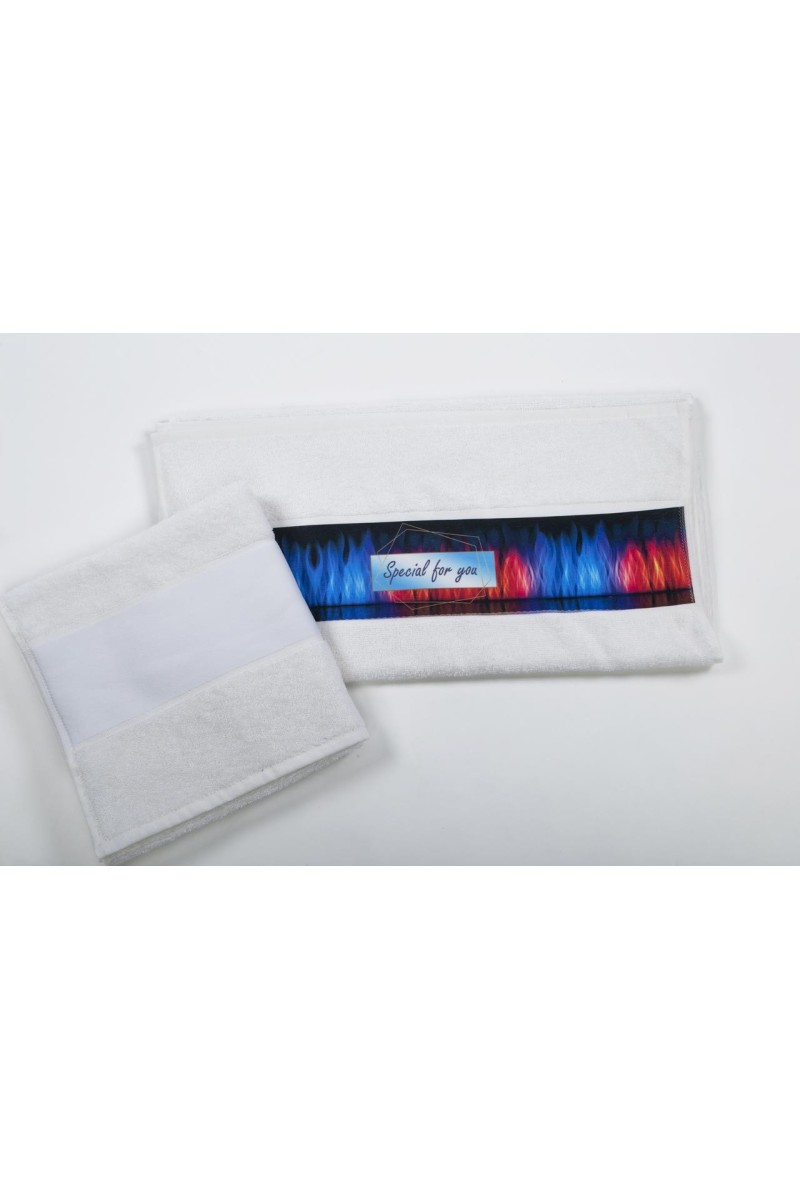 OLIMA TOWEL WITH SUBLIMATION BORDURE