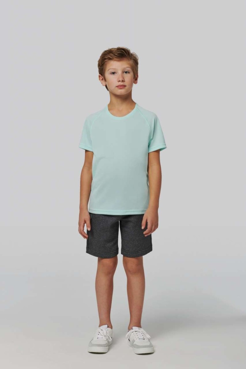 PANTALONI SCURȚI BERMUDE MULTISPORT FLEECE PENTRU COPII