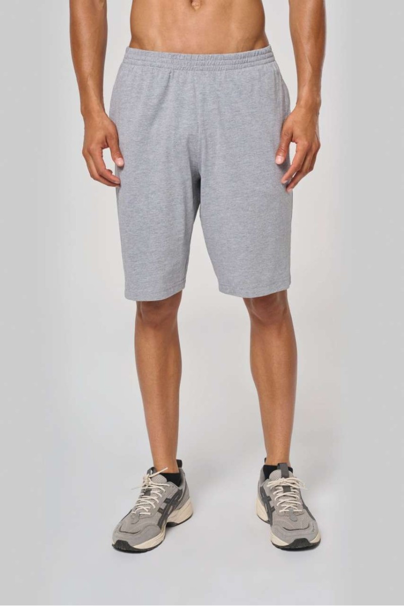 PANTALONI SCURȚI SPORT JERSEY PENTRU BĂRBAȚI