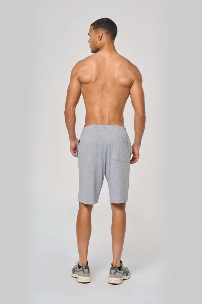 PANTALONI SCURȚI SPORT JERSEY PENTRU BĂRBAȚI