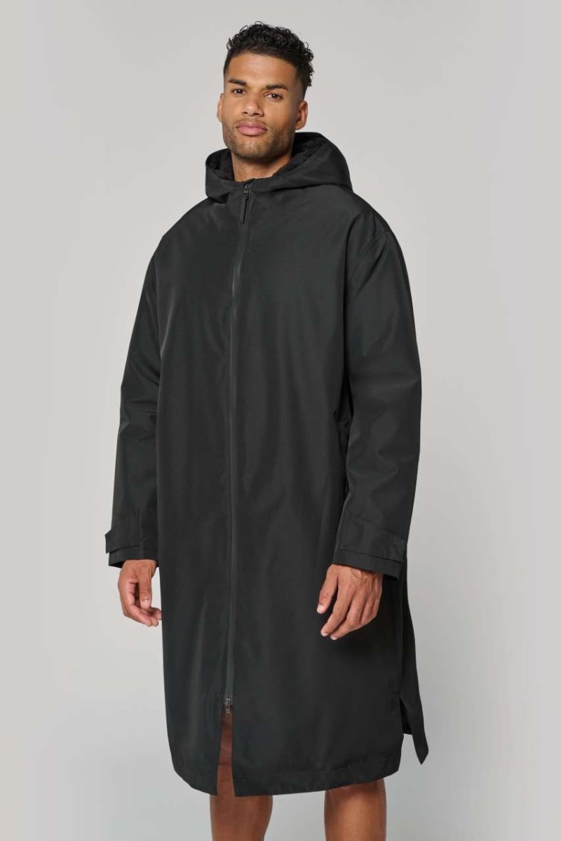 PARKA LUNGĂ UNISEX CĂPTUȘITĂ CU SHERPA