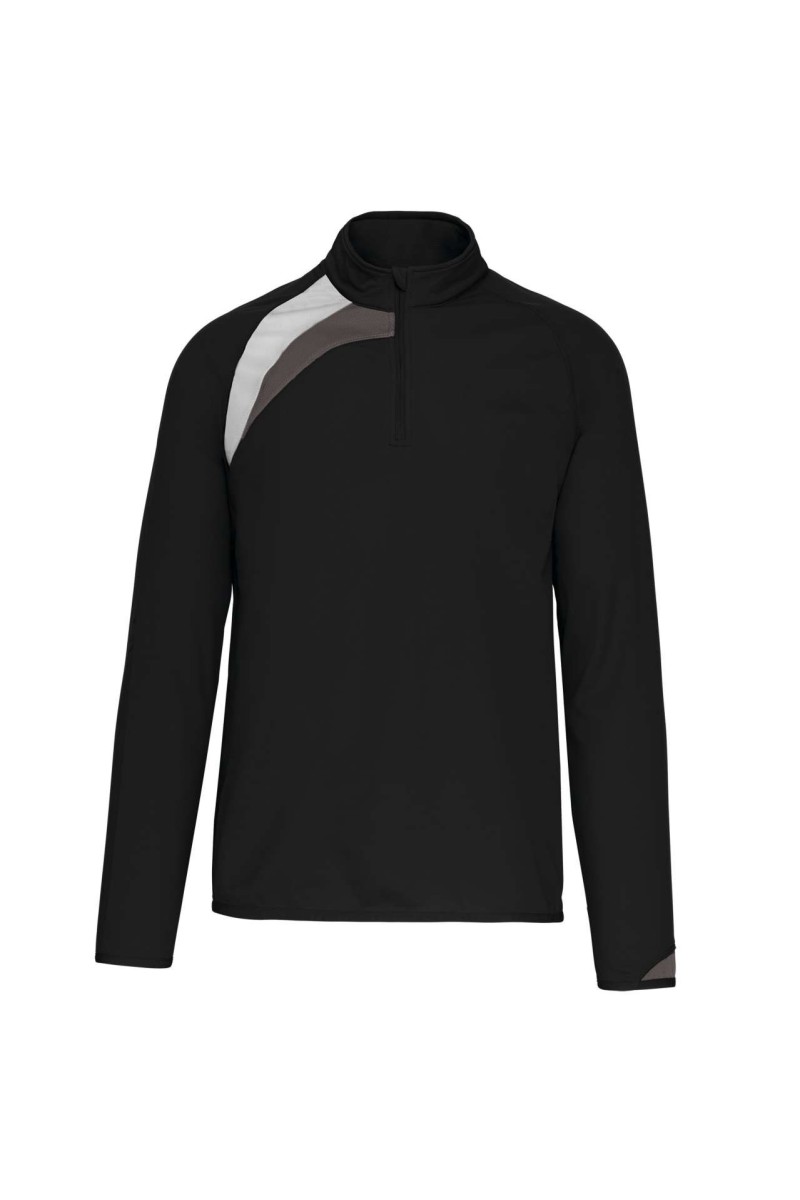 ADULTS' ZIP NECK TRAINING TOP