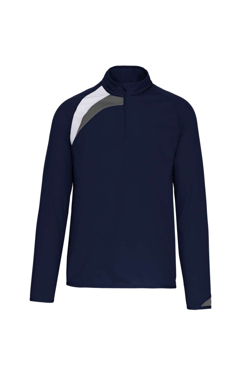 ADULTS' ZIP NECK TRAINING TOP