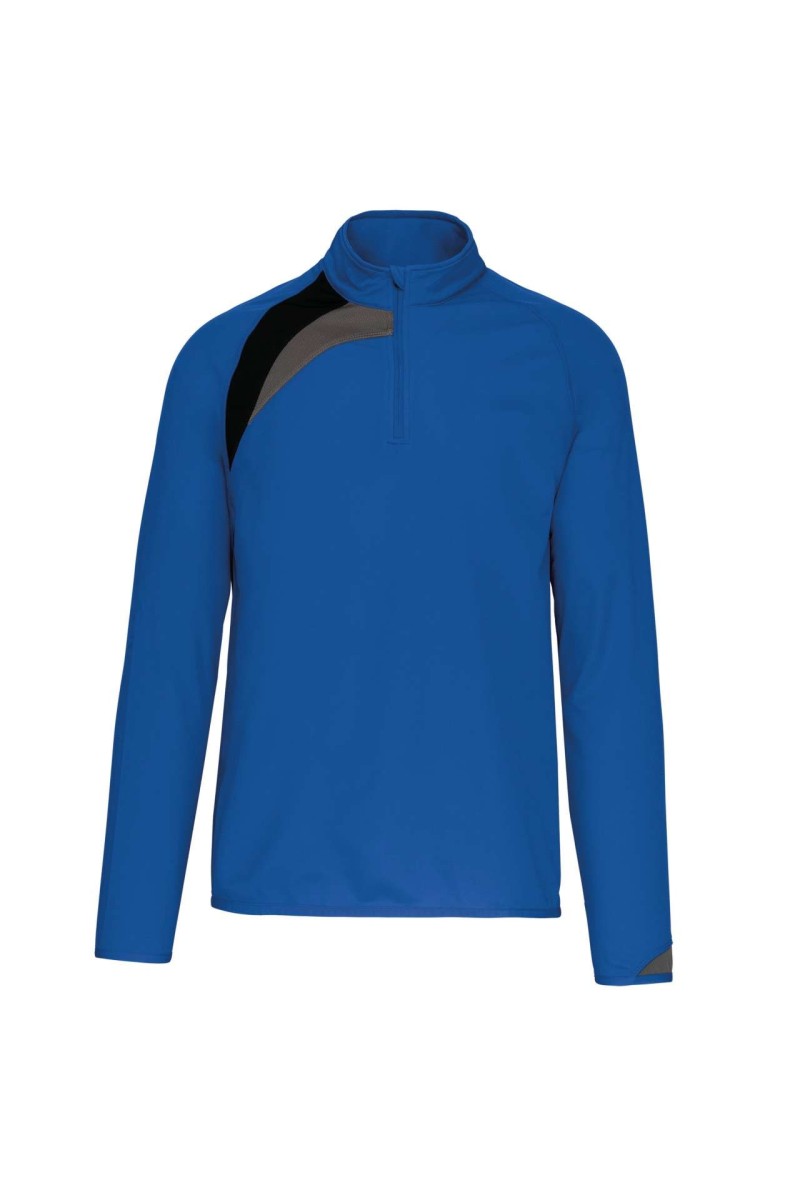 ADULTS' ZIP NECK TRAINING TOP
