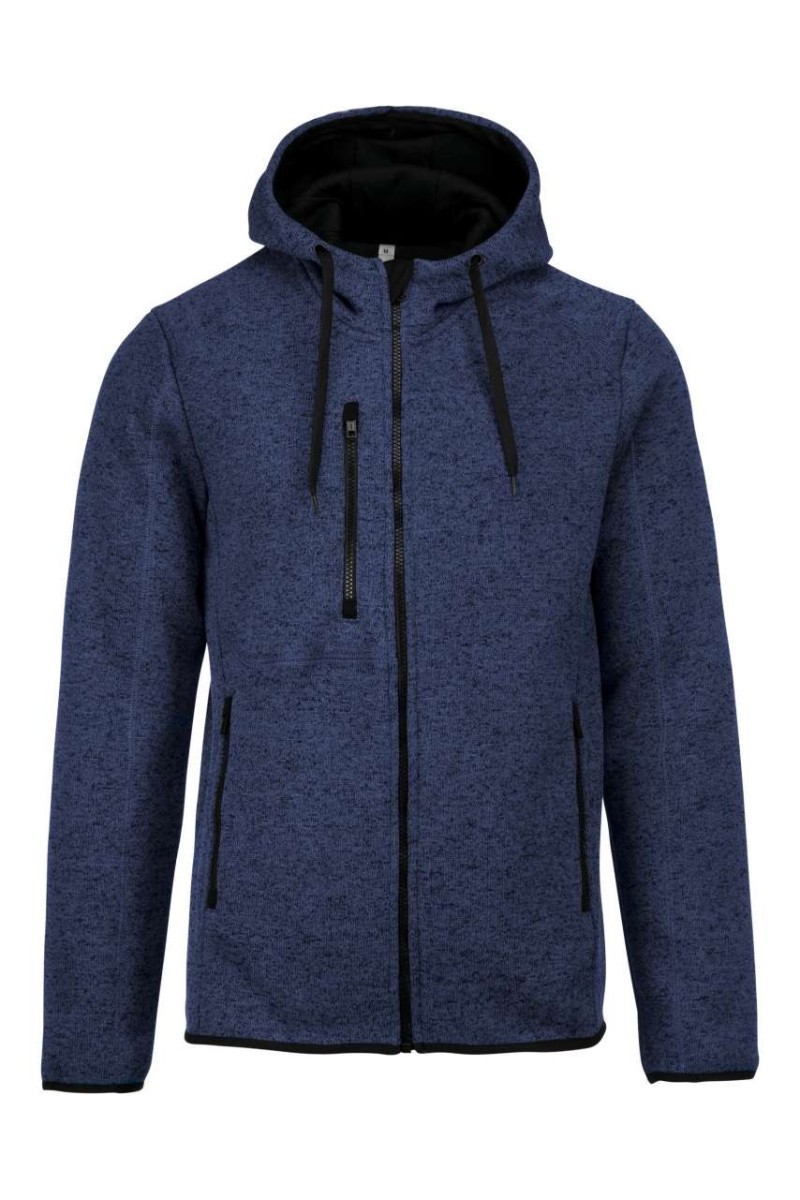MEN'S HEATHER HOODED JACKET