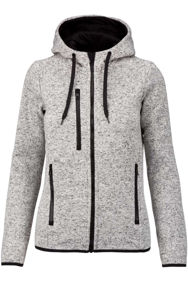 LADIES’ HEATHER HOODED JACKET