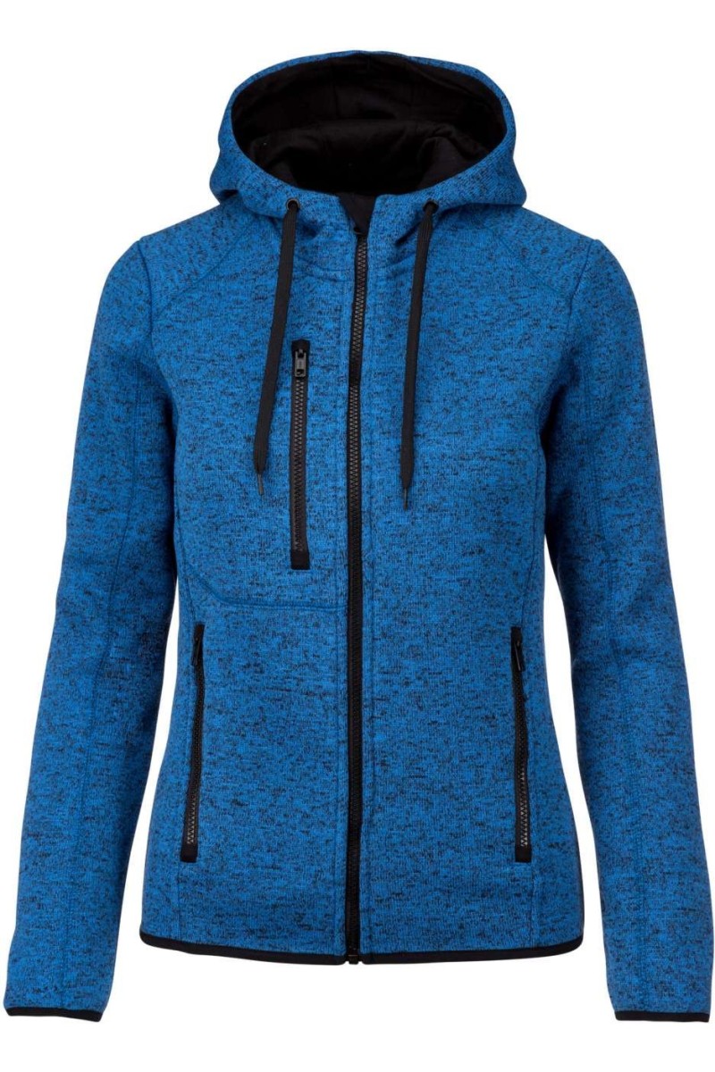 JACHETĂ CU GLUGĂ DIN HEATHER PENTRU FEMEI