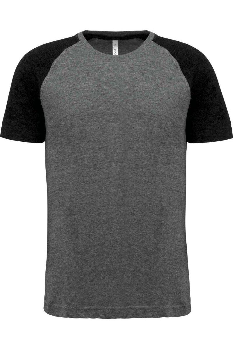 TRICOU SPORT CU MÂNECĂ SCURTĂ PENTRU ADULȚI, TRIBLEND, ÎN DOUĂ TONURI