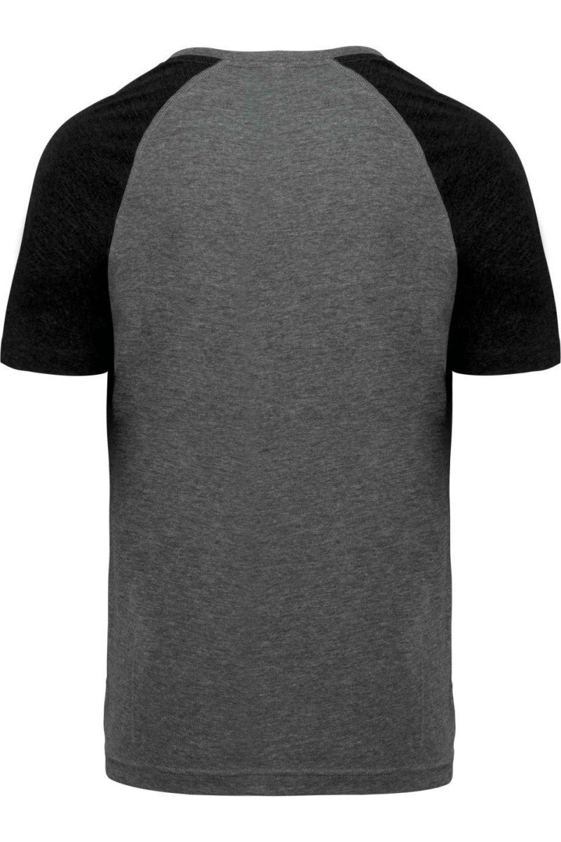 TRICOU SPORT CU MÂNECĂ SCURTĂ PENTRU ADULȚI, TRIBLEND, ÎN DOUĂ TONURI