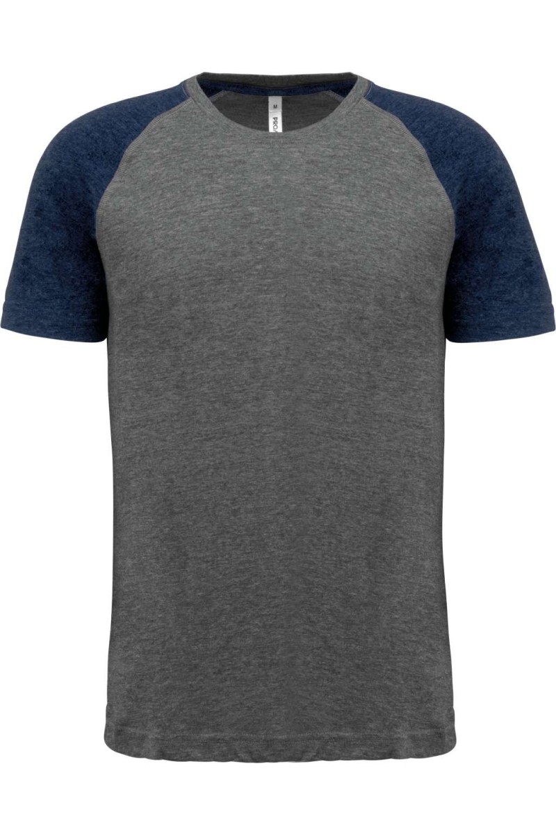 TRICOU SPORT CU MÂNECĂ SCURTĂ PENTRU ADULȚI, TRIBLEND, ÎN DOUĂ TONURI