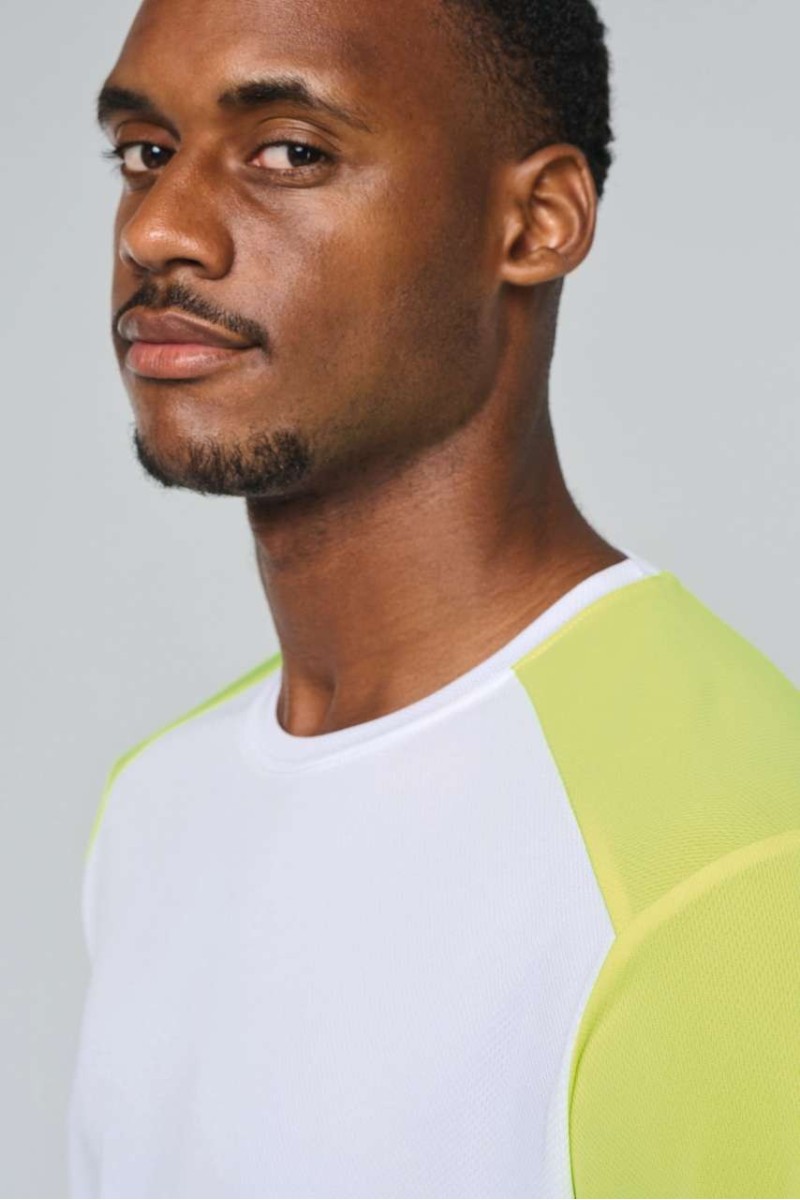 TRICOU SPORT ECOLOGIC ÎN DOUĂ TONURI PENTRU BĂRBAȚI