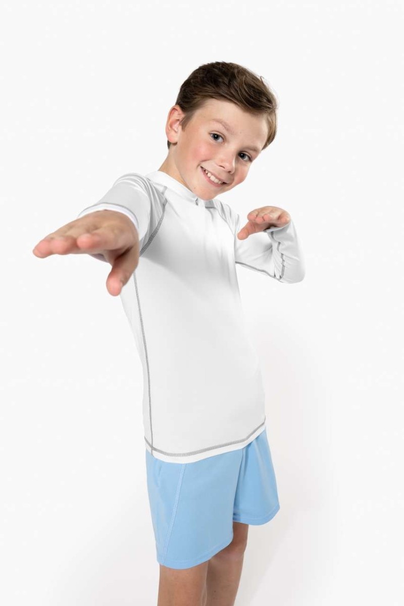 TRICOU TEHNIC CU MÂNECĂ LUNGĂ PENTRU COPII CU PROTECȚIE UV