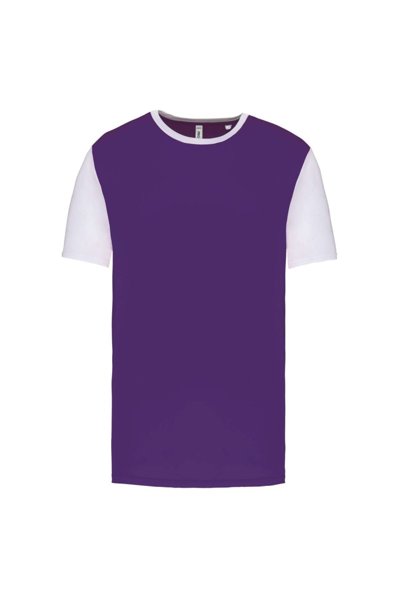TRICOU CU MÂNECĂ SCURTĂ BICOLOR PENTRU ADULȚI