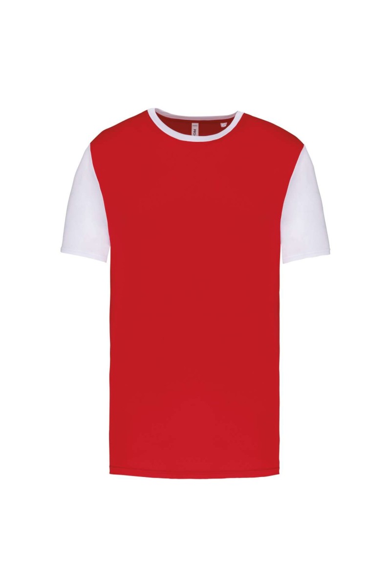 TRICOU CU MÂNECĂ SCURTĂ BICOLOR PENTRU ADULȚI
