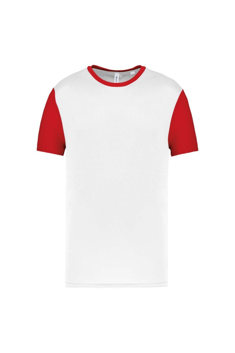 TRICOU CU MÂNECĂ SCURTĂ BICOLOR PENTRU ADULȚI