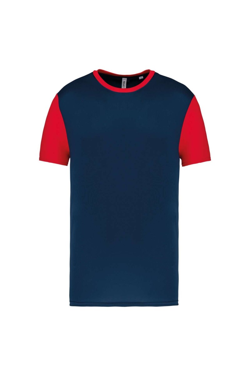 TRICOU CU MÂNECĂ SCURTĂ BICOLOR PENTRU ADULȚI