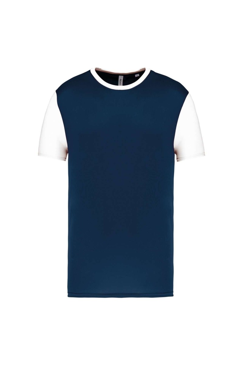TRICOU CU MÂNECĂ SCURTĂ BICOLOR PENTRU ADULȚI