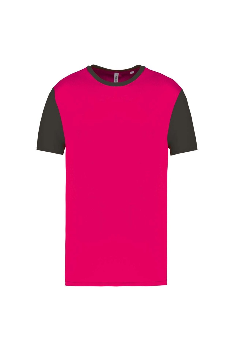 TRICOU CU MÂNECĂ SCURTĂ BICOLOR PENTRU ADULȚI