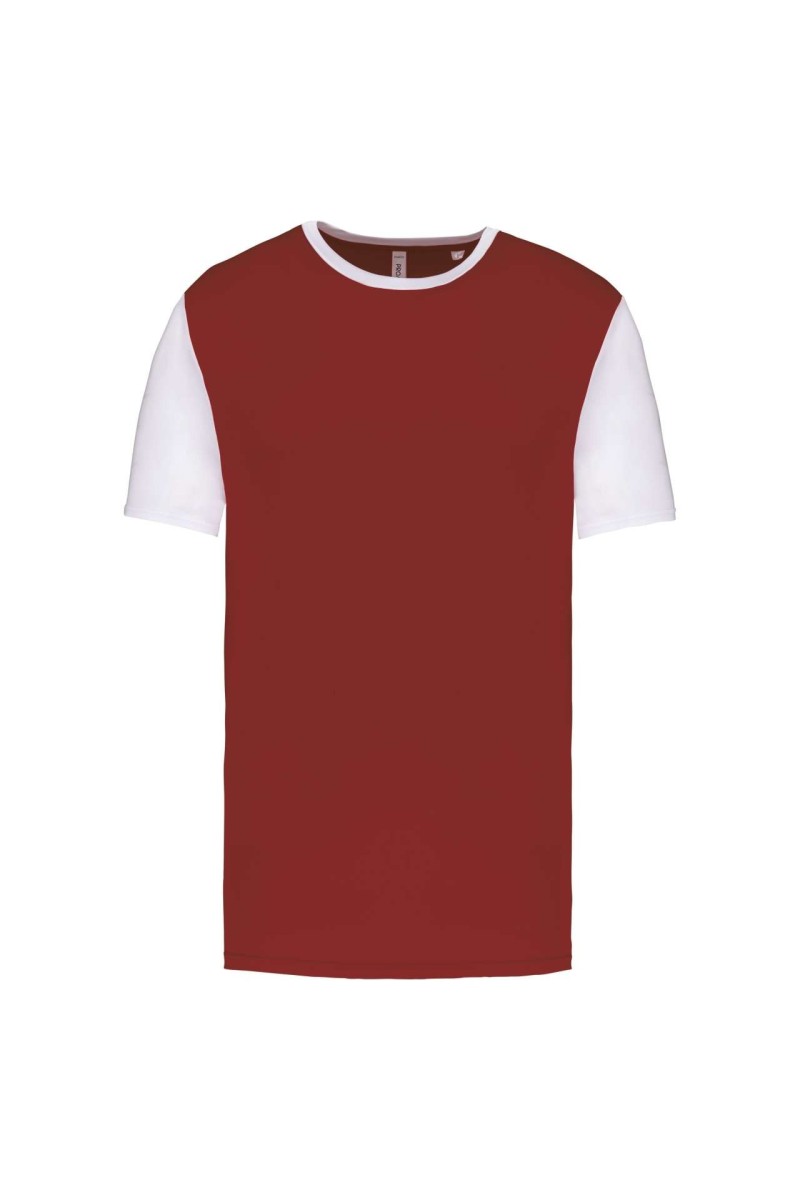 TRICOU CU MÂNECĂ SCURTĂ BICOLOR PENTRU ADULȚI