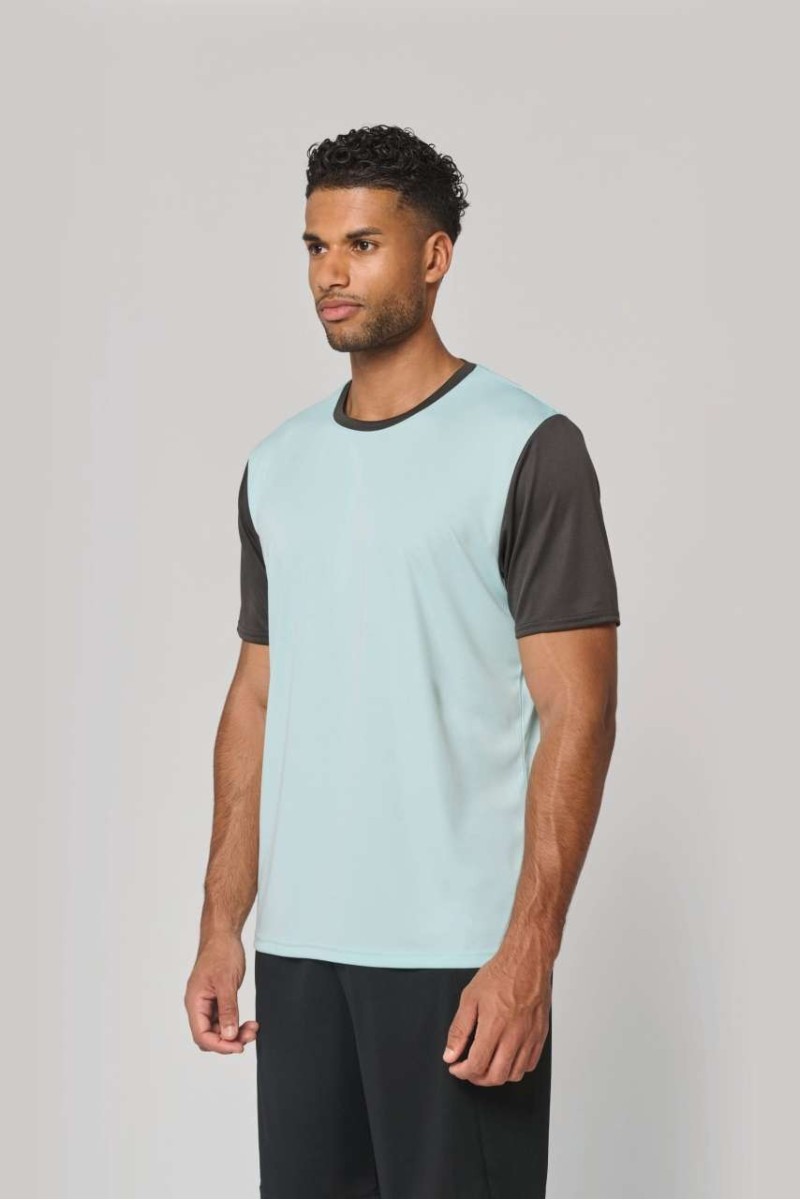 TRICOU CU MÂNECĂ SCURTĂ BICOLOR PENTRU ADULȚI